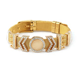 10mm Stainless Steel Keeper Mesh Bracelet Set with Charms