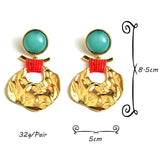 Metal Irregular Dangle Drop Earrings for Women