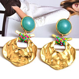 Metal Irregular Dangle Drop Earrings for Women