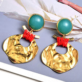 Metal Irregular Dangle Drop Earrings for Women