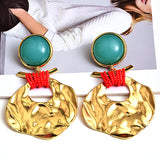 Metal Irregular Dangle Drop Earrings for Women