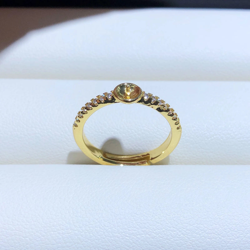 Plated Ring Base Mountings Findings Settings Adjustable Ring