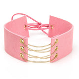 Arrival Gothic Velvet Choker Necklace Sexy Wrap Tie Up Chokers for Lady