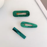 Green Grip French Fresh Olive Hairpin for Women