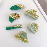 Green Grip French Fresh Olive Hairpin for Women