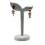 Grey Velvet Earring Display Stand Stud Earrings Holder Rack Storage