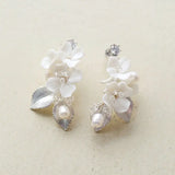 Hand Ceramic Flower Bridal Hair Comb Set