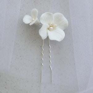 Arrival Ceramics Flower Bridal Hair Pin
