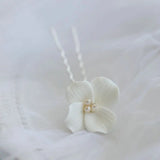 Arrival Ceramics Flower Bridal Hair Pin