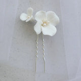 Arrival Ceramics Flower Bridal Hair Pin