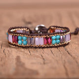 Crystal Bead Weave Bracelet for Women