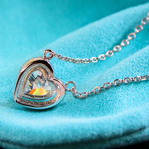 Arrival Heart AAAAA CZ Real Silver Pendant Necklaces For Women Girl