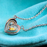 Arrival Heart AAAAA CZ Real Silver Pendant Necklaces For Women Girl