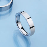 High Polished Tungsten Wedding Band Rings Flat Top Size 4-13