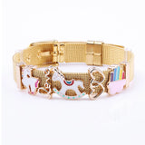 Arrival High Carousel & Sunflowers Slide Charms for 10mm Mesh Bracelet