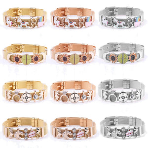 Arrival High Carousel & Sunflowers Slide Charms for 10mm Mesh Bracelet