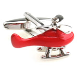 Arrival High Men's Copper Red Plane CuffLinks