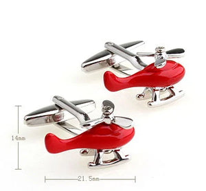 Arrival High Men's Copper Red Plane CuffLinks
