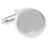 High Men Cufflinks Copper Material Smooth Round CuffLinks
