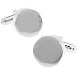 High Men Cufflinks Copper Material Smooth Round CuffLinks