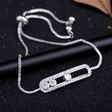 High Zircon Decorative Women Bracelet Adjustable Bangles