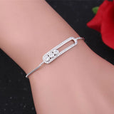High Zircon Decorative Women Bracelet Adjustable Bangles