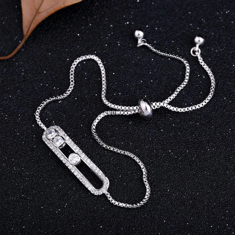 High Zircon Decorative Women Bracelet Adjustable Bangles