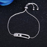 High Zircon Decorative Women Bracelet Adjustable Bangles
