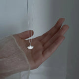 925 Silver Ginkgo Biloba Leaf Necklace XN145