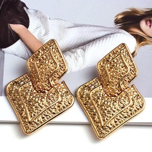 Vintage Metal Dangle Earrings for Women