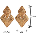 Vintage Metal Dangle Earrings for Women