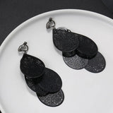 Big Leaves Clip on Earrings for Women Party Wedding