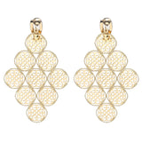 Big Leaves Clip on Earrings for Women Party Wedding