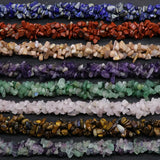 Natural Amethysts Stone Bead Strand Necklace Boho Style Crystal Beaded Necklaces