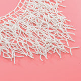 Exaggerated Beaded Tassel Collar Coral Necklace
