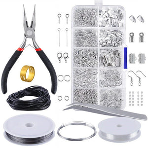 Jewelry Making Set Earrings Hook Jump Ring Hook Pin Box