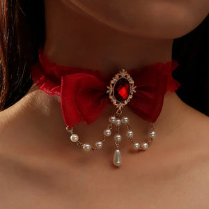 Arrival Lace Geometric Torques Necklaces Womens Halloween Series