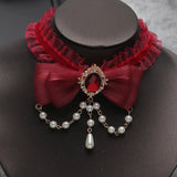 Arrival Lace Geometric Torques Necklaces Womens Halloween Series