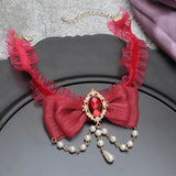 Arrival Lace Geometric Torques Necklaces Womens Halloween Series