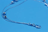 Lady Silver 925 Bracelet Heart Double Layer Anklets