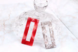 Leopard Style 20*46MM Rectangle DIY Jewelry Charms Acrylic Earring Pendants