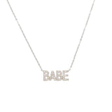 Baby Necklace 925 Sterling Silver Crystal Jewelry Pendant