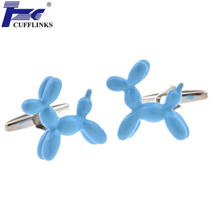 Light Dog Balloon Cufflink Cuff Link Set