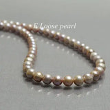Freshwater Pearl Loose Jewelry Lavender 7-8mm Round Potato Pearl