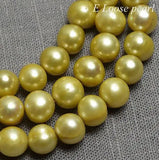 Yellow Freshwater Pearls 7-8mm One Full Strand DIY Necklace Earrings