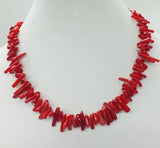 Luck Coral Necklace High Red Irregular Coral Choker