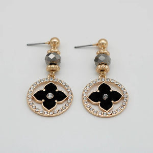 Enamel Arrival Charm Earrings For Women Rhinestone Girl Jewelry A074