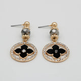 Enamel Arrival Charm Earrings For Women Rhinestone Girl Jewelry A074