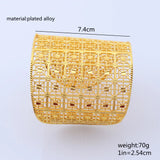 Dubai Wide Bangle for Women Men African Bracelets Jewelry