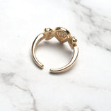 Arrival Crystal Women Finger Ring Bracelet Cubic Zircon Bangle